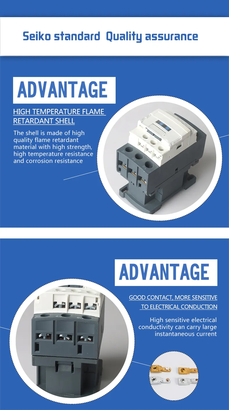 380V 3 Pole AC Contactor LC1D09 LC1D12 LC1D18 LC1D25 LC1D32 LC1D40