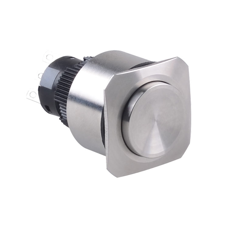 22mm Silver Button Switch With Light